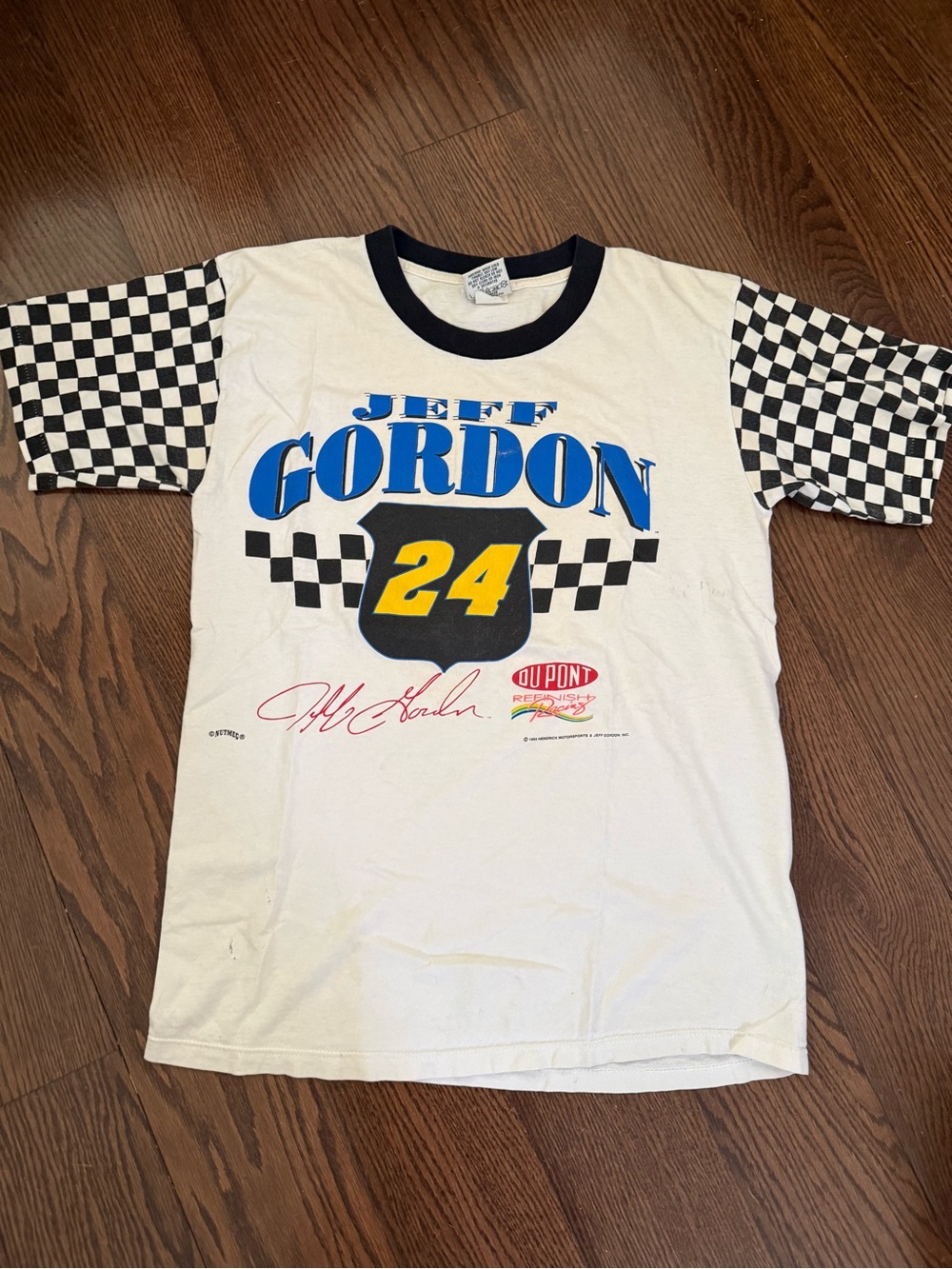 Vintage 90s Jeff Gordon Graphic Ringer Tee
